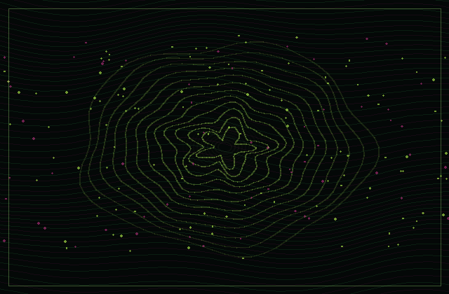Central shader animation from audio reactive music lab